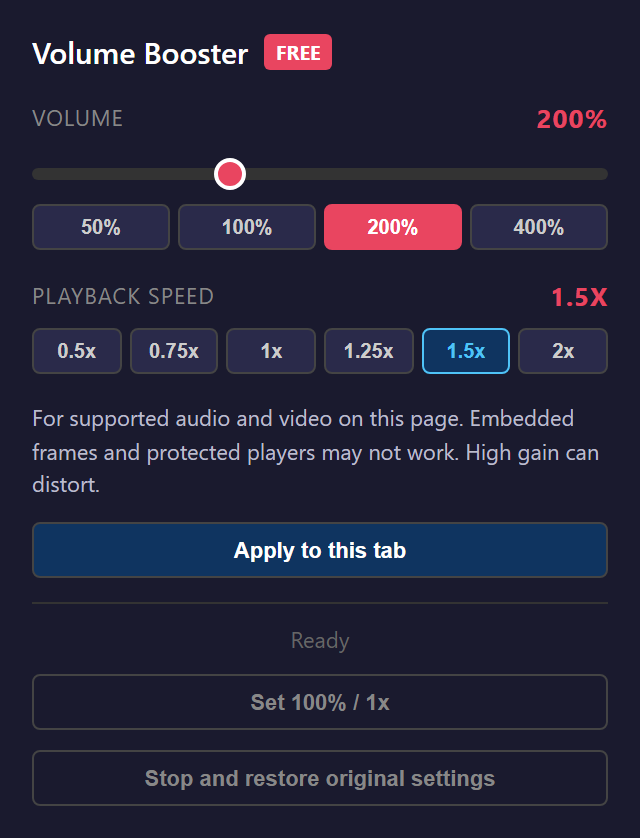Volume Booster